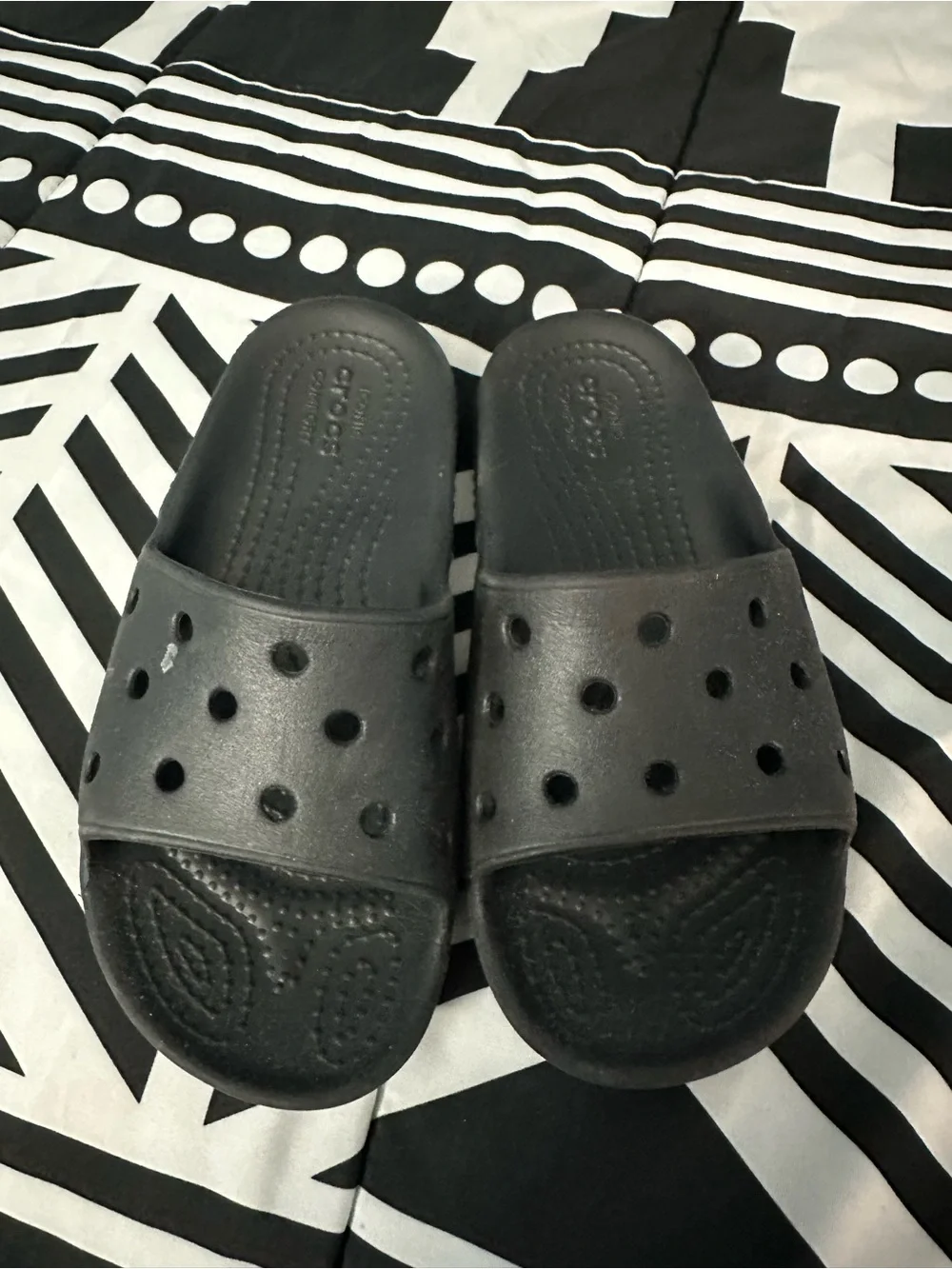 CROCS Kids Black Slide Sandals